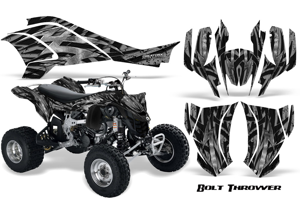 Can-Am DS450 Graphics Kit Bolt Thrower Silver